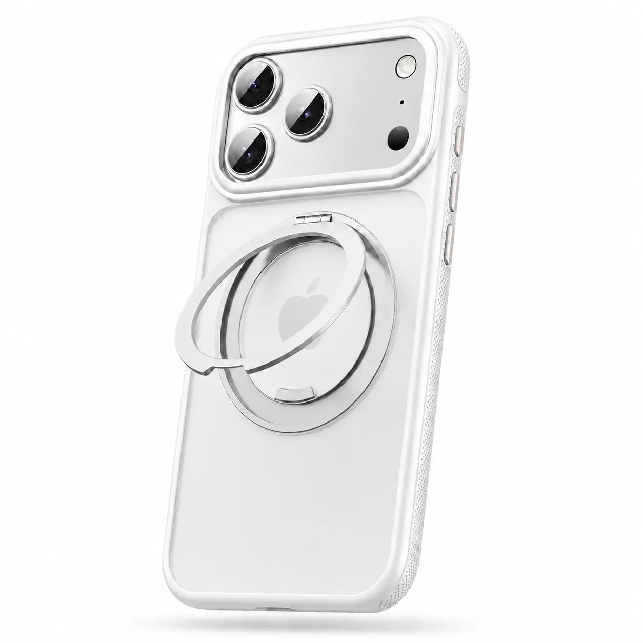 Slim magnetic iPhone case with protective frosted back