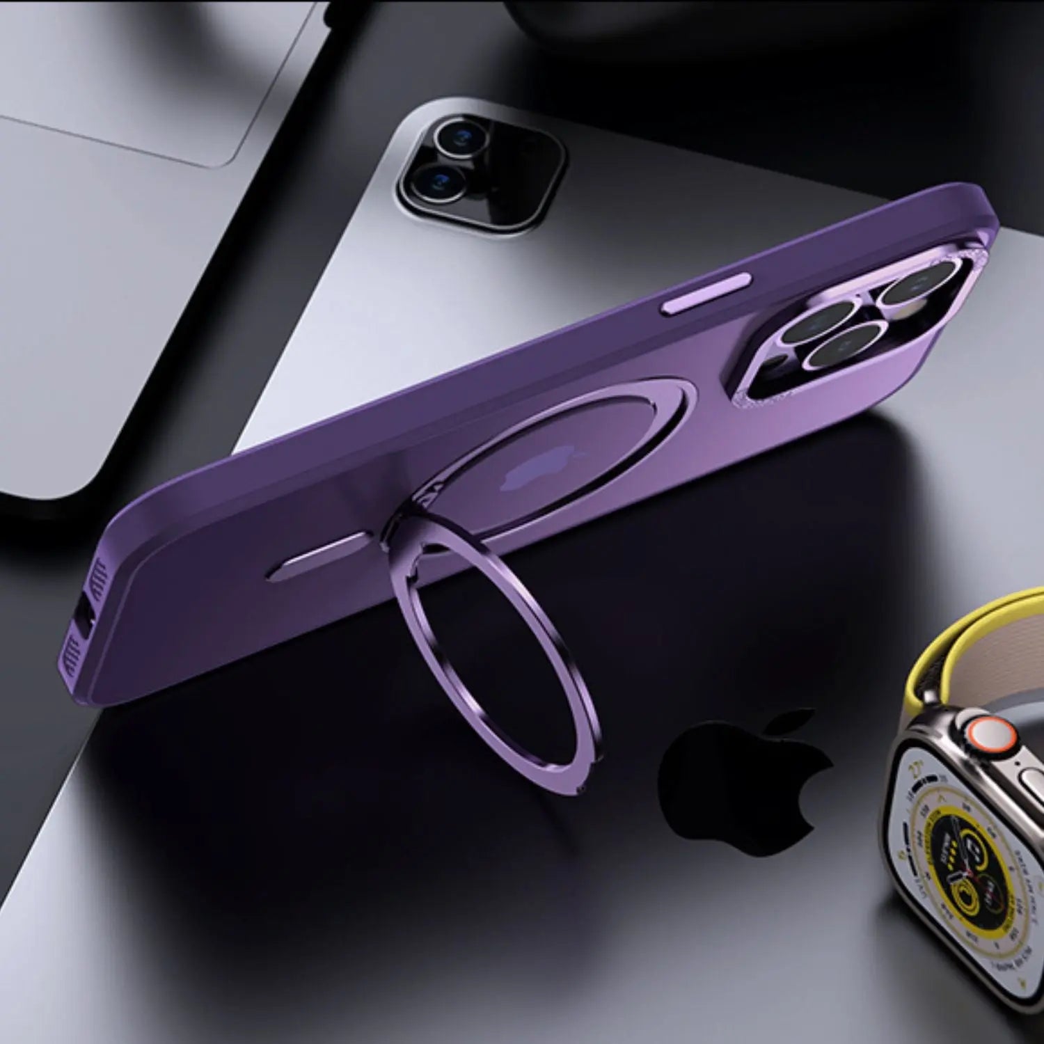 Magnetic Case with Kickstand for iPhone