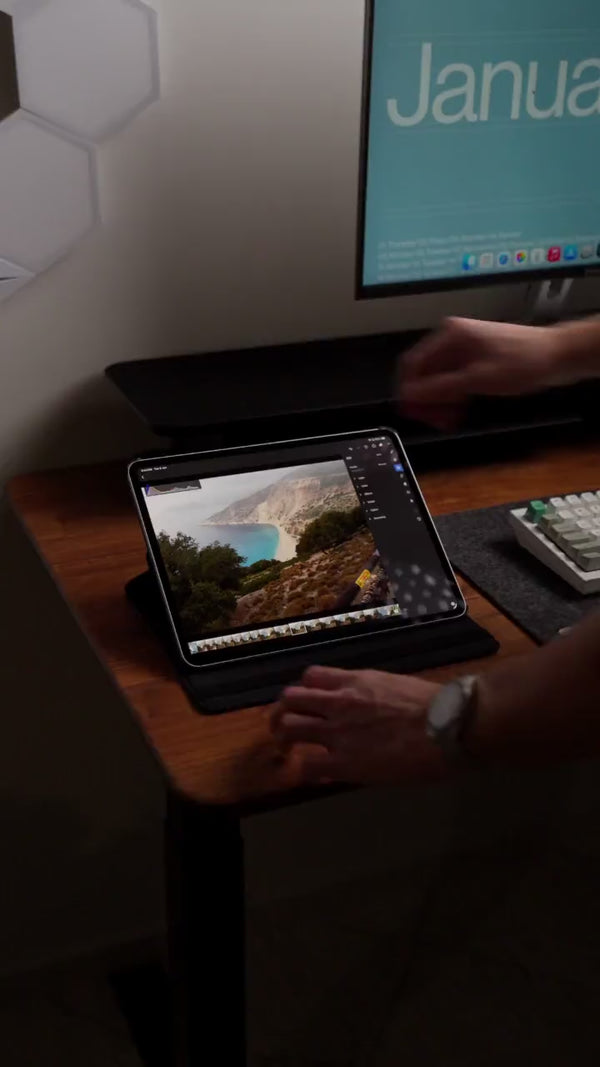 PivotCase 360-degree iPad stand case — portrait or landscape