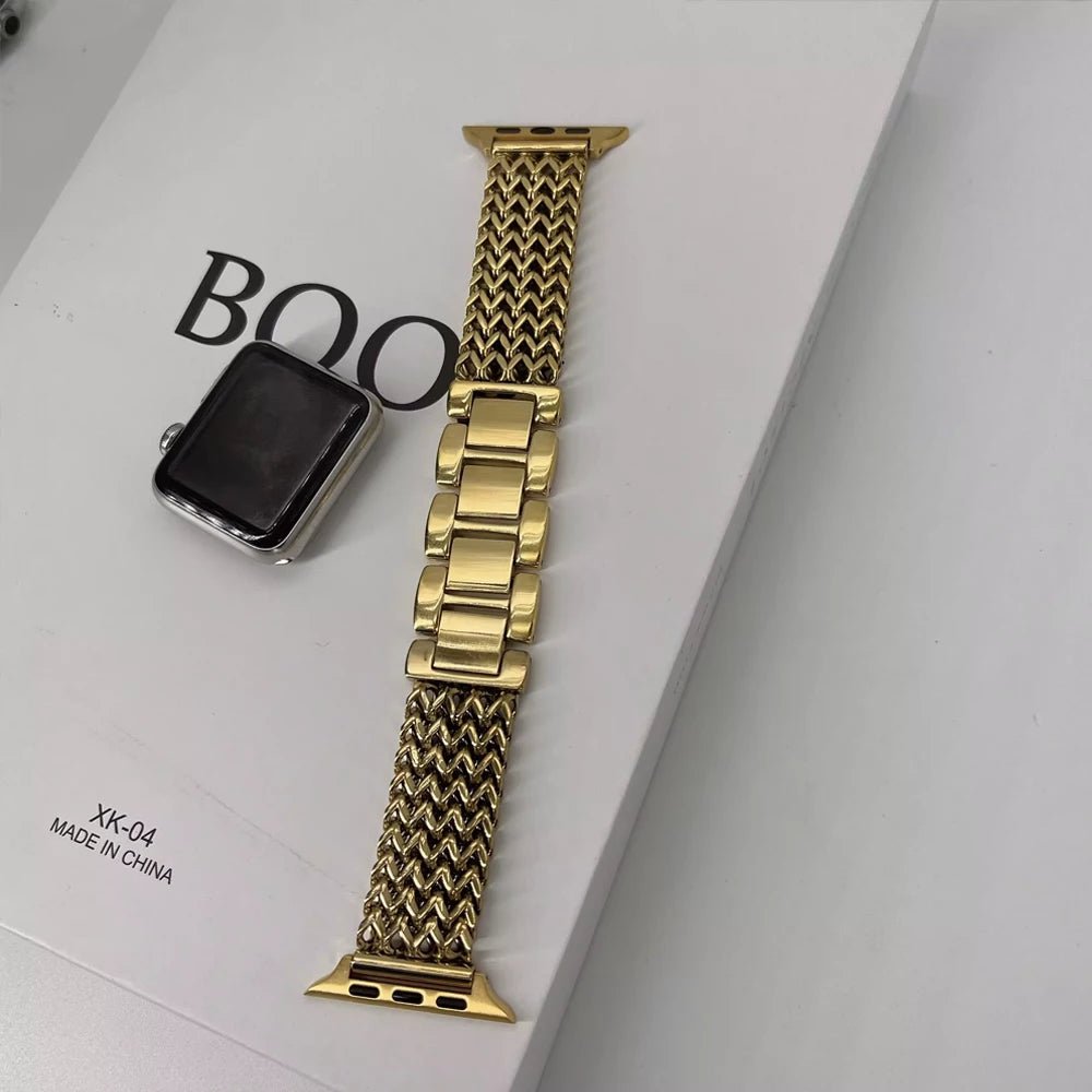 Women’s Woven Stainless Steel Bracelet Band for Apple Watch